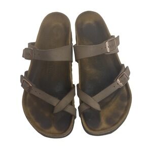 Birkenstock Mayari Womens 38 Leather Sandals Boho Hippie Y2K Festival Comfy
